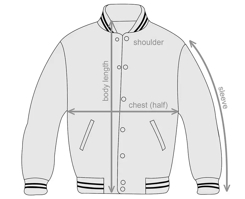 Men Jacket Size Chart