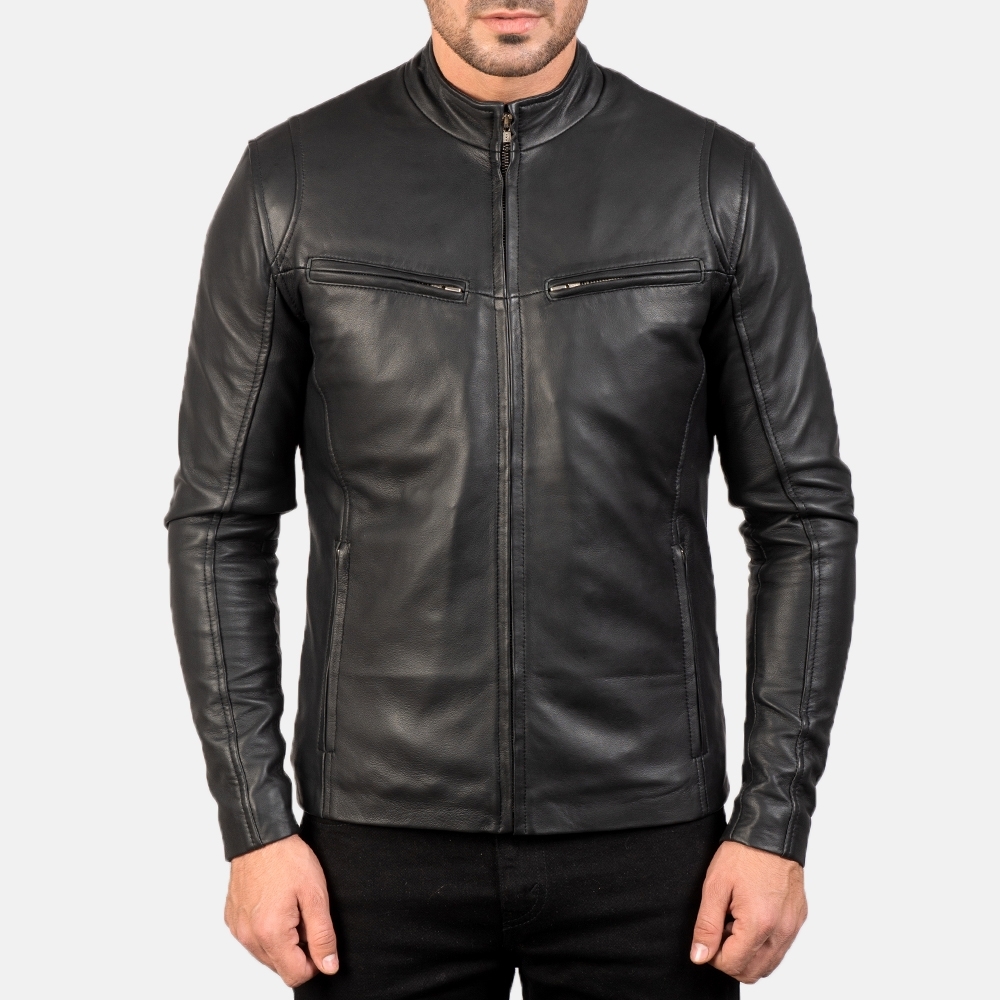 Antique Black Leather Jacket - MA Leathers (Private) Limited